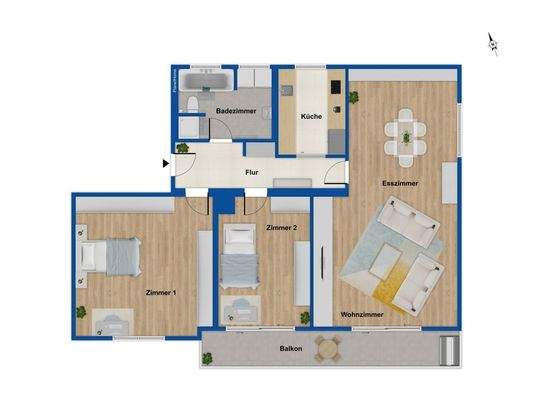 Grundriss 2.Obergeschoss