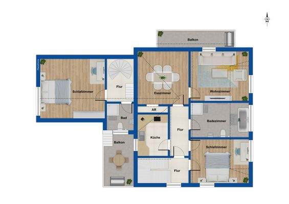 Grundriss Obergeschoss