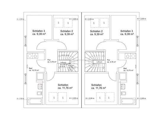 Grundriss Obergeschoss