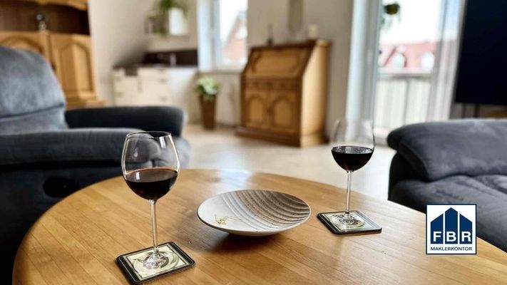 Wohnzimmer im Dachgeschoss