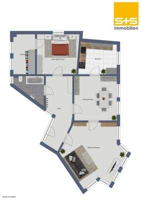 Grundriss Erdgeschoss - links