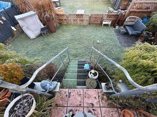 Treppe zum Garten