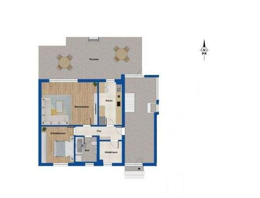 Grundriss Erdgeschosswohnung