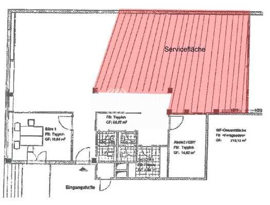 EG / 135 m² + 77 m² Serviceflä