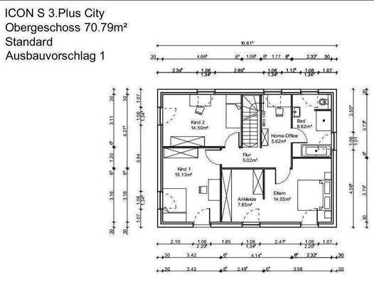ICON S 3.plus City - Grundriss OG 