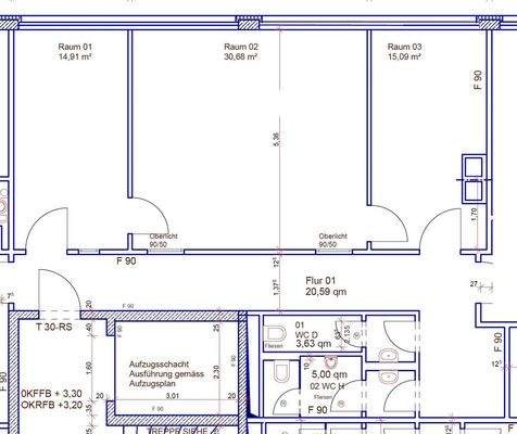 Grundriss 1. OG Mitte
