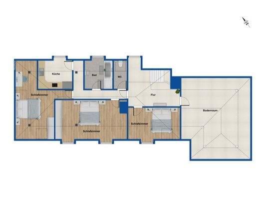 Grundriss Obergeschoss