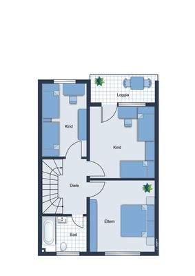 Grundriss Obergeschoss