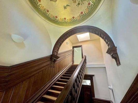 Treppenaufgang zu den Wohneinheiten 