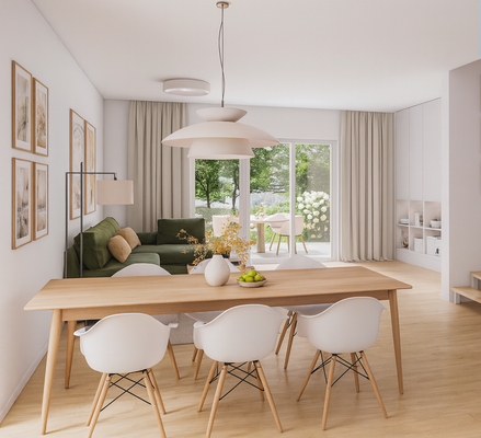 Visualisierung Ess- / Wohnbereich