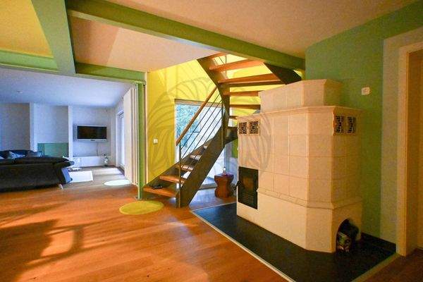 Wohnbereich mit Kachelofen