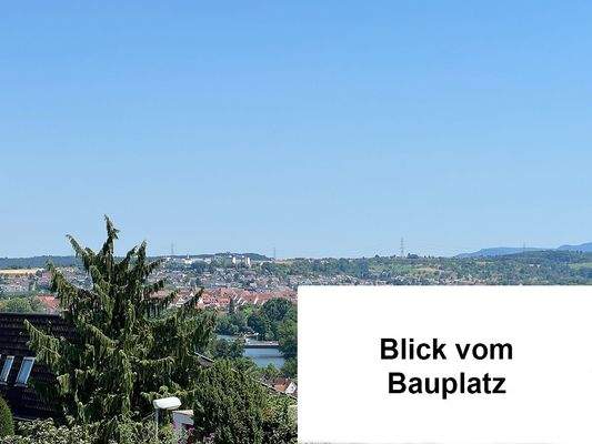 Blick vom Bauplatz