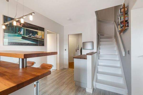 Treppe ins Dachgeschoss