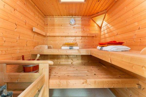 Sauna im Obergeschoss