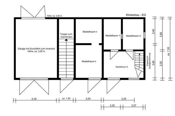 Grundriss EG (Klinkerbau)