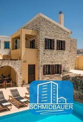 Kreta, Sivas: Steinvilla mit Swimmingpool zu verkaufen