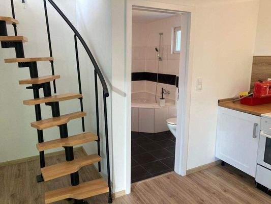 Blick in das Badezimmer