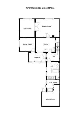 unbemaßte Grundrissskizze EG