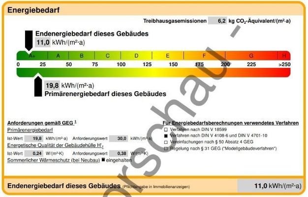 Ausschnitt Energieausweis