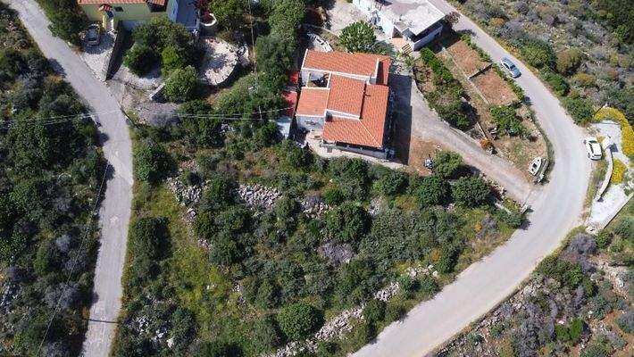 Kreta, Kokkino Chorio: Grundstück mit Meerblick und Bergblick zu verkaufen