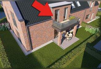 Ansicht West - Balkon