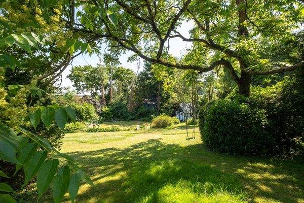 Teilansicht Park mit Teich