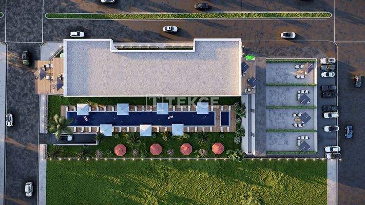 Apartments in a Project Near the Airport in Altıntaş Antalya