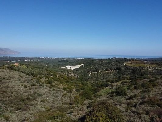 Kreta, Kournas: Grundstück zum Verkauf am Kournas-See mit Meerblick