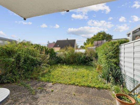 Terrasse Blick Garten