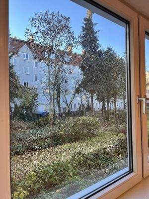 Blick aus dem Wohnzimmer