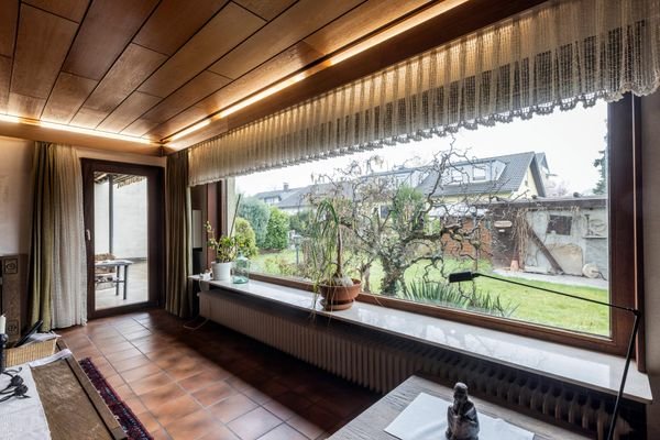 Ausblick vom Wohnzimmer 