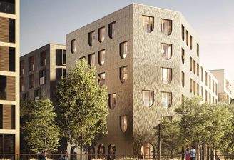 Moderner Neubau am Wasser