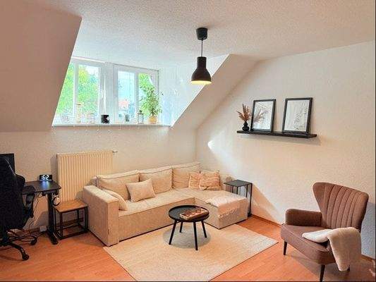 Wohnung im Dachgeschoss, Wohnzimmer