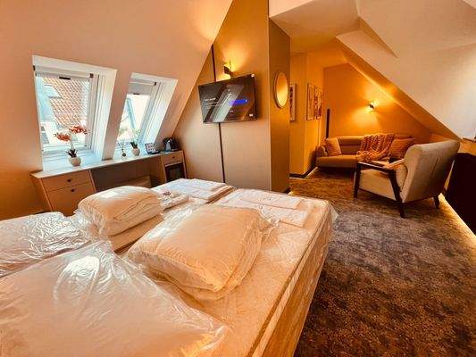 Einzelzimmer mit Doppelbett