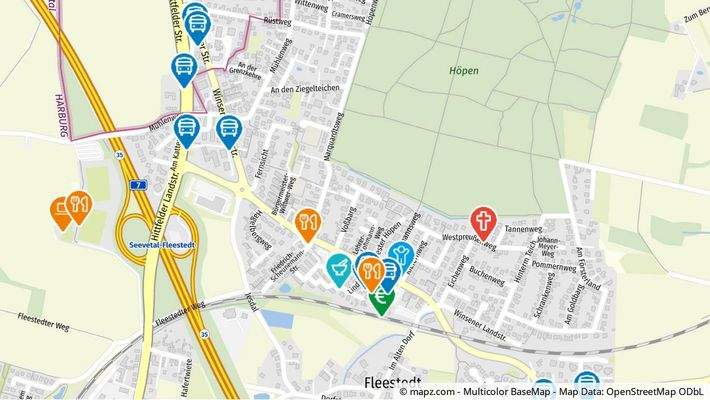 Geolyzer Kartenausschnitt