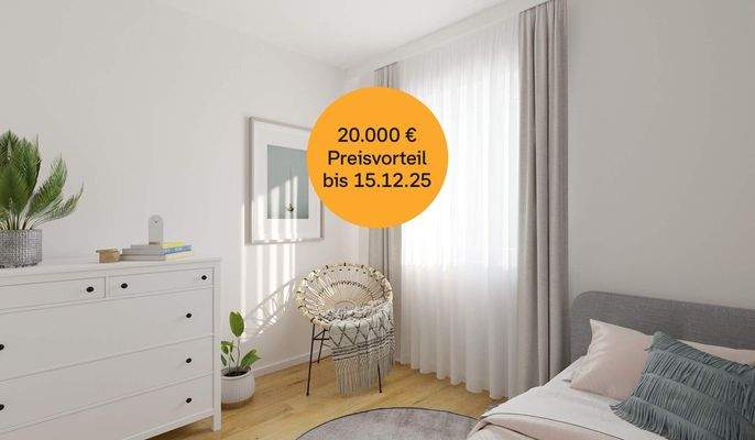 Ein Gästezimmer, das alternativ als Hobbyraum genutzt werden kann