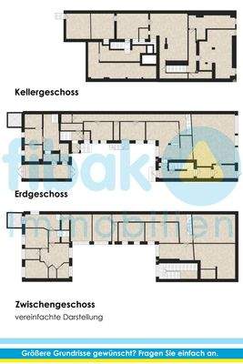 Portal Grundrisse KG + EG + ZG