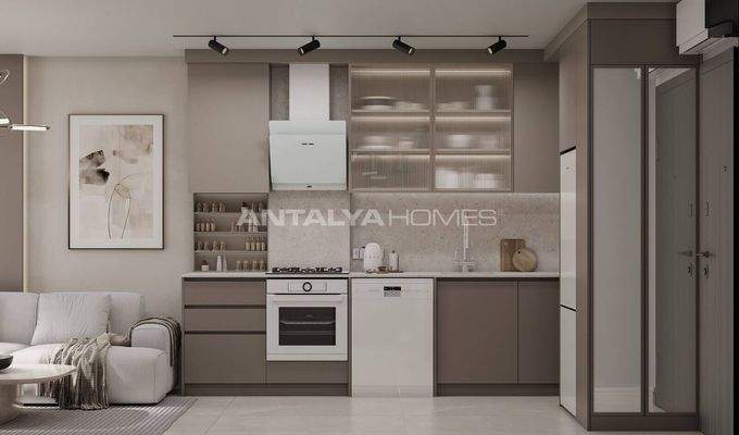 Flats in Complex with Pool in Antalya Kepez