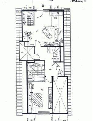 Grundriss-Skizze Dachgeschoss