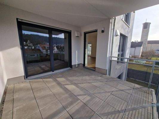 Balkon Blick zur Wohnung