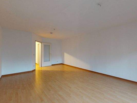 Ansicht II: Wohn- und Esszimmer