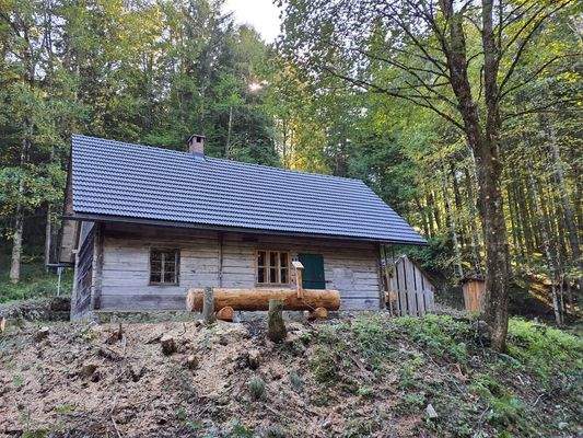 Vorderansicht Hütte