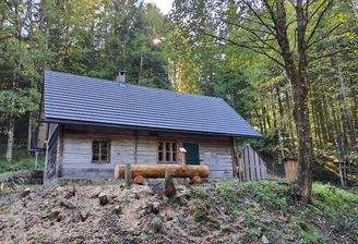 Vorderansicht Hütte