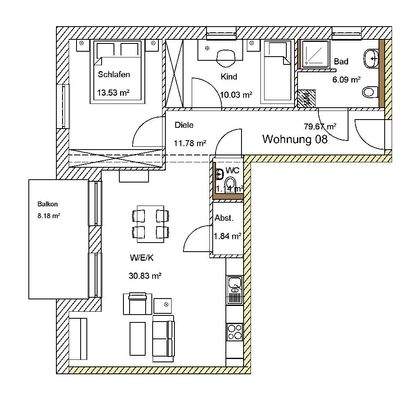Grundriss Wohnung 08