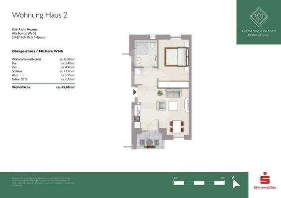 Grundriss Wohnung 2.5