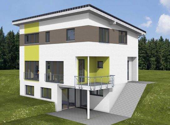 Außenansicht - Bauzeichnung