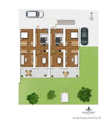 Grundriss Erdgeschoss (Gestaltungsbeispiel)