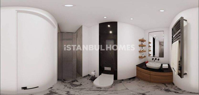 Stylish Flats in a Complex with Swimming Pool in Üsküdar İstanbul