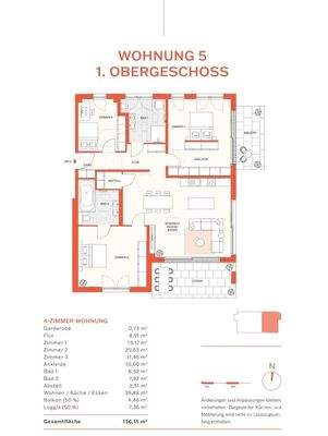 Grundriss Wohnung 5
