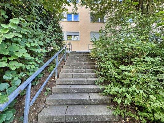 Treppenaufgang zum Haus